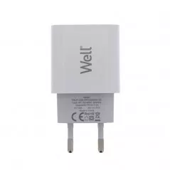 Incarcator retea, universal, USB C, PD 20W, 5V, alb