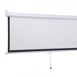 Ecran pentru proiectie 100 inch, format 16:9, portabil, sistem prindere, alb mat