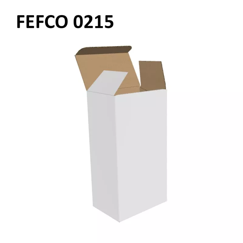 Cutie cu autoformare 110x70x200 mm, carton alb microondul E 360 g, FEFCO 0215