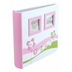 Album foto Lucky Baby, capacitate 200 poze, format 10x15, roz