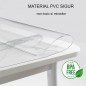 Rola folie de protectie PVC pentru mobilier, 1.2x30 metri, grosime 0.5 mm, transparent