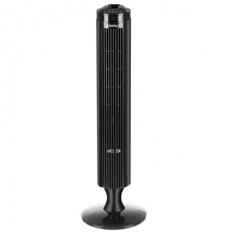 Ventilator tip turn, telecomanda, 50W, indicator LED, functie oscilatie, 3 trepte de viteza, cronometru, negru