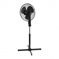 Ventilator de podea cu suport, inaltime reglabila 100-120 cm, oscilatie comutabila, 3 viteze, negru