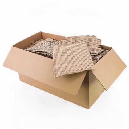 Carton ondulat franjurat pentru ambalare, natur, cutie 10 kg