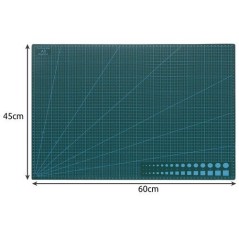 Covoras pentru modelare si taiere, doua fete, A2, reutilizabil, 45x60 cm, PVC, verde