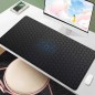 Mouse pad gaming, 90 x 40 cm, model fagure, antiderapant, impermeabil, negru/albastru