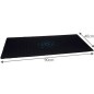 Mouse pad gaming, 90 x 40 cm, model fagure, antiderapant, impermeabil, negru/albastru