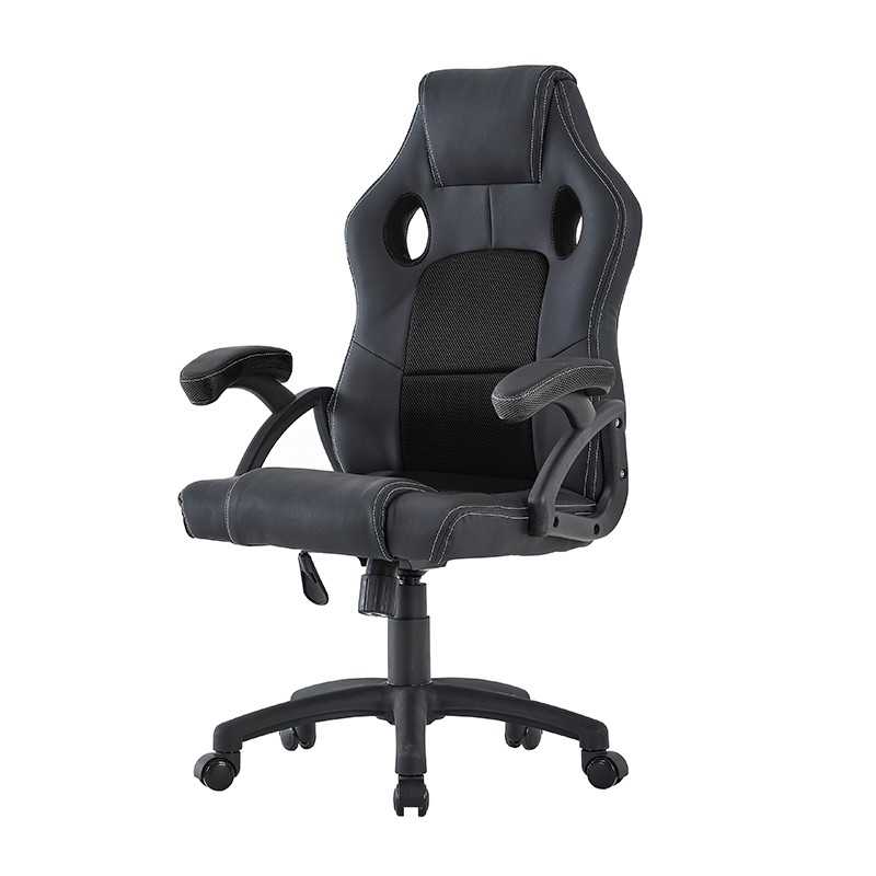 Scaun ergonomic gaming, inaltime reglabila, tetiera si cotiere capitonate, maxim 150 kg, rotire 360 grade, PVC si mesh