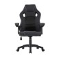 Scaun ergonomic gaming, inaltime reglabila, tetiera si cotiere capitonate, maxim 150 kg, rotire 360 grade, PVC si mesh