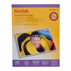 Pachet 500 coli hartie foto Kodak Premium Glossy, 10x15 cm, 230 g