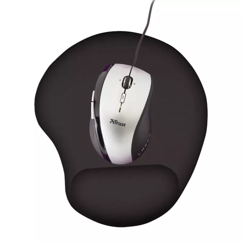 Mouse pad ergonomic cu gel, pernita incheietura, negru, 23x18x2 cm