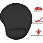 Mouse pad ergonomic cu gel, pernita incheietura, negru, 23x18x2 cm