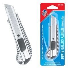 Cutter cu lama retractabila de 18 mm, blocare automata, varf ascutit, metal