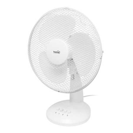 Ventilator de birou, 3 viteze, unghi reglabil, diametru 30 cm, 3 palete si grilaj metalic