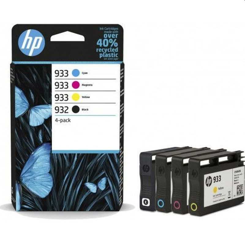 Kit cartuse originale HP 932 Black, HP 933 Cyan, Magenta, Yellow, RESIGILAT