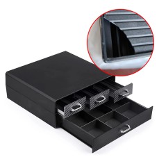 Organizator capsule cafea, 4 sertare depozitare, 2 nivele, negru, RESIGILAT