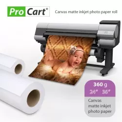 Rola Hartie FOTO MATA BUMBAC CANVAS 360g